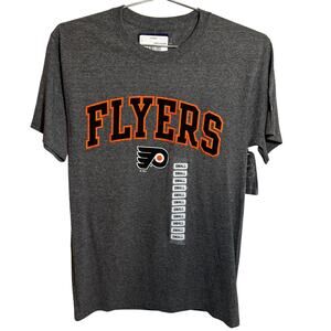 Champion Philadelphia Flyers T-Shirt NWT Gray Graphic Tee NHL Logo Size Small